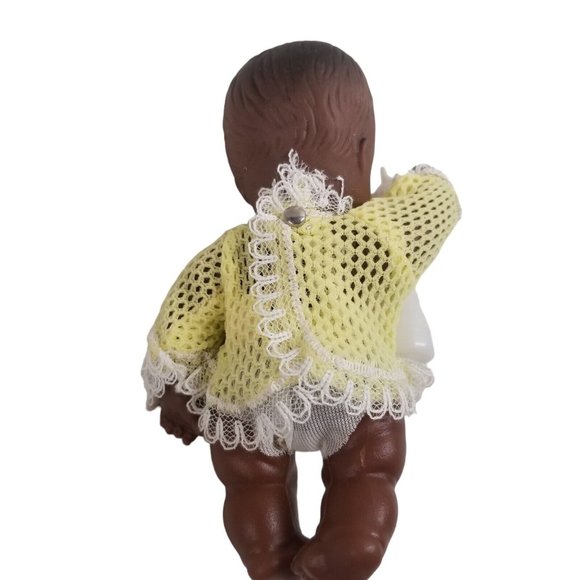 Vintage Doll Lovables in Packaging Hong Kong Vinyl African American with Bottle - Picture 5 of 12